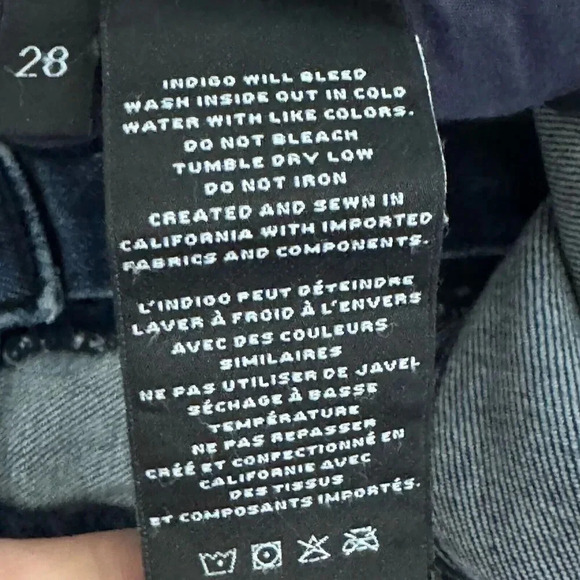 J BRAND  Mid-rise Capri Skinny Jeans size 28 blue womens jeans - Picture 6 of 9